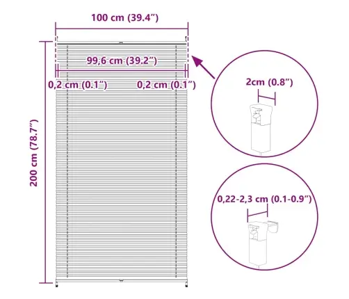 Bēšas Plisē Žalūzijas 100X200Cm Bēšas Plisē Žalūzijas 100X200Cm