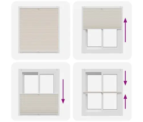 Plisuotos Žaliuzės, 110 X 100 cm Kreminės Spalvos Plisuotos Žaliuzės, 110 X 100 cm Kreminės Spalvos