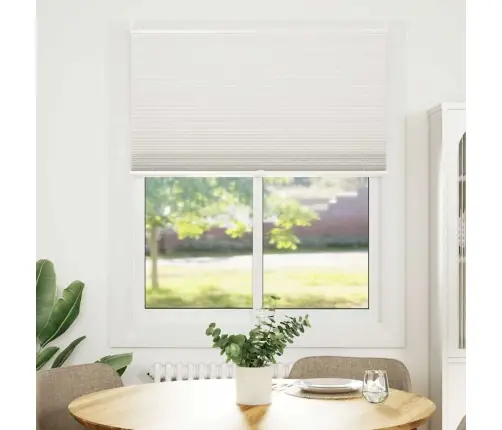 Plisseekardin 110 X 150 Cm Valge