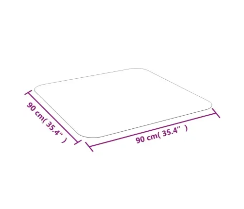 Grīdas Aizsargs Laminātam Vai Paklājam, 90X90 Cm Vidaxl