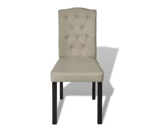 Valgomojo Kėdės, 4 Vnt., Šviesiai Rudos Spalvos, Audinys