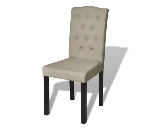 Valgomojo Kėdės, 4 Vnt., Šviesiai Rudos Spalvos, Audinys