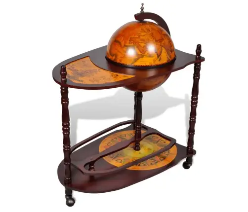 Põranda Gloobusekujuline Alkoholikapp, Eukalüptipuit