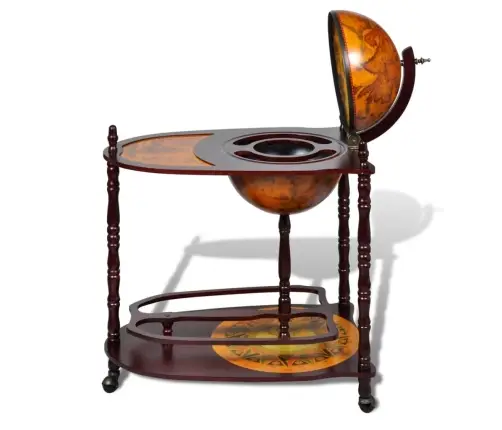 Põranda Gloobusekujuline Alkoholikapp, Eukalüptipuit