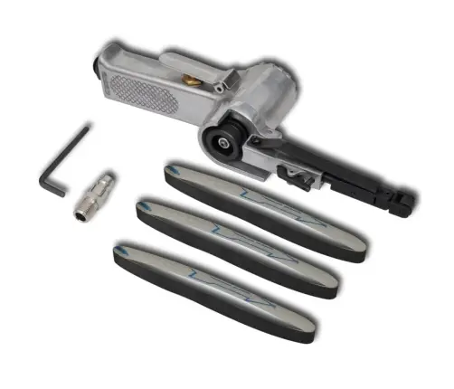 Pneimatiskā Jostas Slīpmašīna Ar 3 Jostām