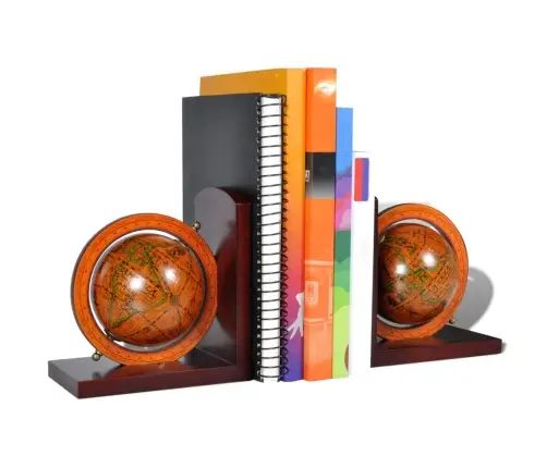 Grāmatu Statīvi, 2 Gab., Globusa Forma Vidaxl