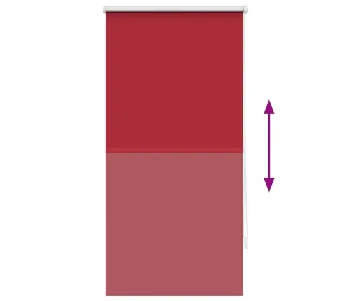 Aptumšojošās Ruļļu Žalūzijas 60 X 120 Cm Sarkanas