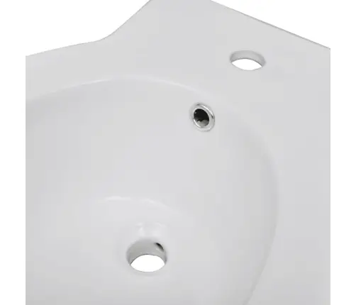 Bidē, Apaļš, Kvalitatīva, Balta Keramika  Vidaxl