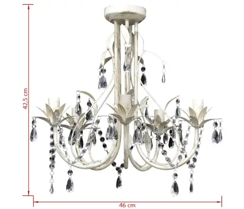 Elegantiškas Lubų Šviestuvas, Sietynas, 5 Lempučių