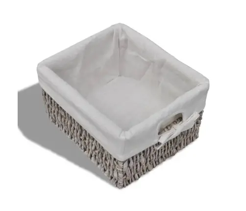 Medinė Spintelė Su 3 Pintais Krepšiais, Ruda