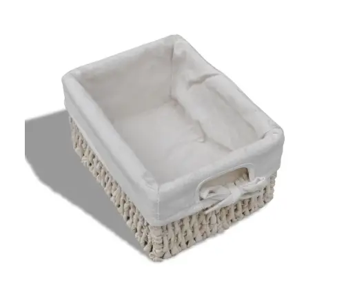 Plaukts, 3 Pīti Grozi, Balts Koks  Vidaxl