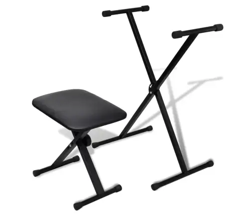 Reguliuojamo Klaviatūros Stovo Ir Taburetės Rinkinys
