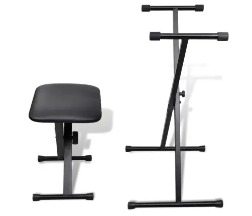 Reguliuojamo Klaviatūros Stovo Ir Taburetės Rinkinys