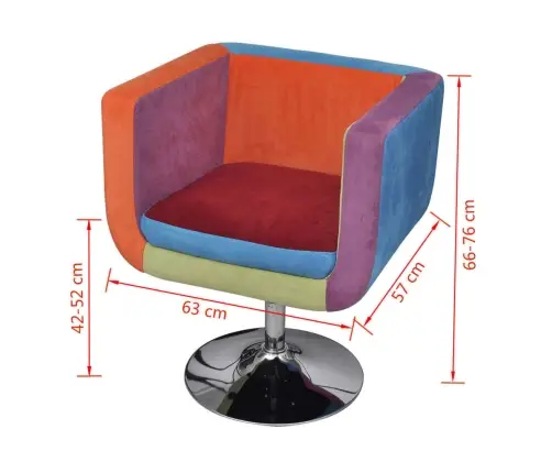 Atpūtas Krēsls Ar Tekstilmozaīkas Apdari  Vidaxl