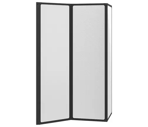 Dušo, Vonios Pertvara,  141 X 132 cm 3 Lankstomos Sienelės