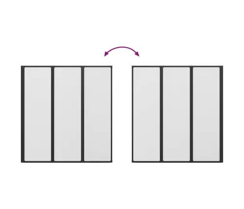 Dušo, Vonios Pertvara,  141 X 132 cm 3 Lankstomos Sienelės