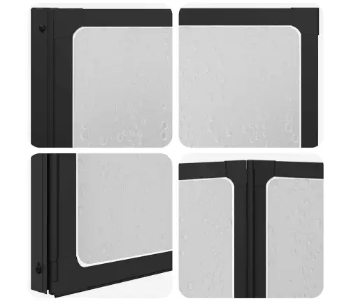 Dušo, Vonios Pertvara,  141 X 132 cm 3 Lankstomos Sienelės