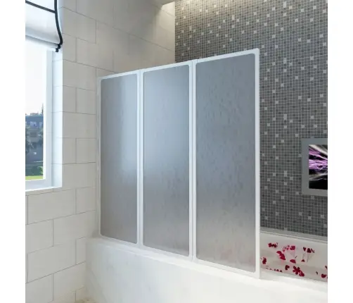 Dušo, Vonios Pertvara,  141 X 132 cm 3 Lankstomos Sienelės