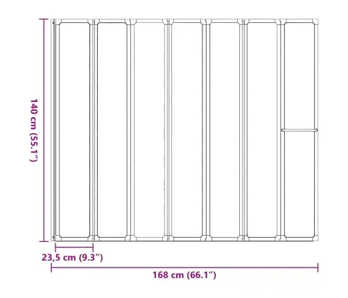 Duši/Vannisein 7 Paneeli Kokkupandav 140 X 168 Cm