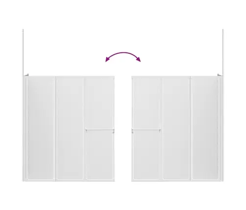 Vannas Siena, L Forma, 70X120X137 Cm, 4 Paneļi, Saliekama  Vidaxl