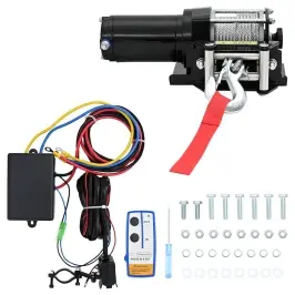 Elektriline Vints 1360 Kg 12 V Paigaldusplaat, Juhtmeta Pult