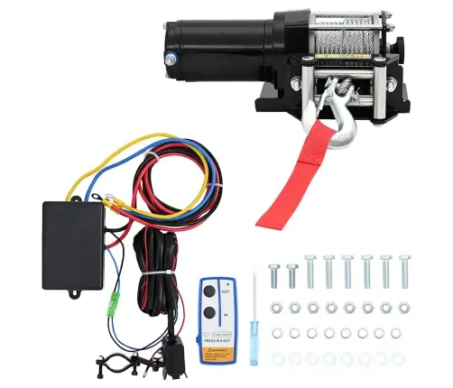 Elektriskā Vinča 1360 Kg 12V Bezvadu Tālvadības Pults