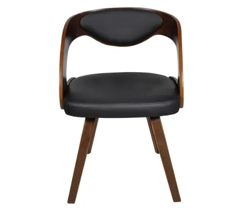 Söögitoolid 4 Tk, Pruun, Painutatud Puit Ja Kunstnahk