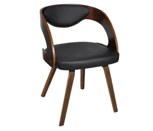 Söögitoolid 4 Tk, Pruun, Painutatud Puit Ja Kunstnahk