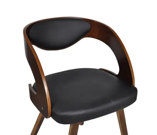 Valgomojo Kėdės, 6Vnt., Rudos, Dirbtinė Oda