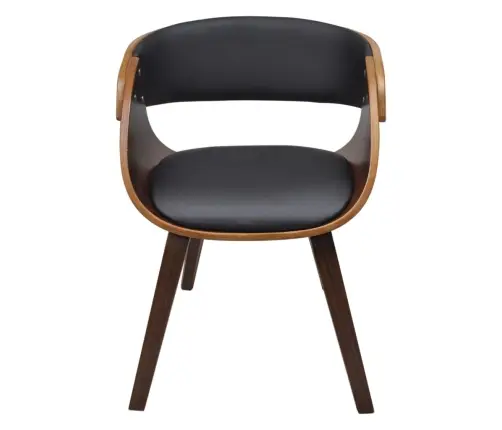 Söögitoolid 4 Tk, Pruun, Painutatud Puit Ja Kunstnahk