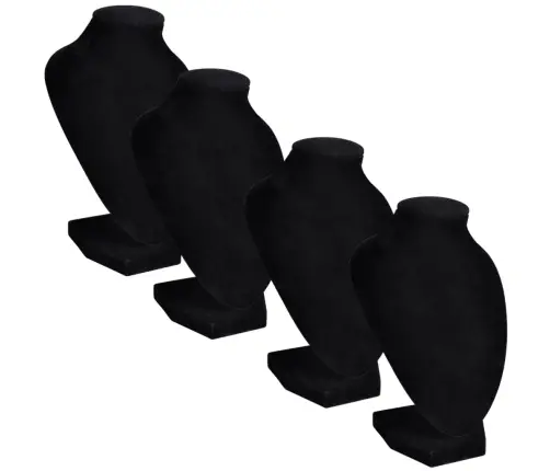 Kaklarotu Statīvi Melni 4 Gab 9 X 8,5 X 15 Cm