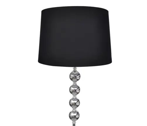 Kõrge Jala Ja Musta Kupliga Põrandalamp 4 Dekoratiivse Kuuliga