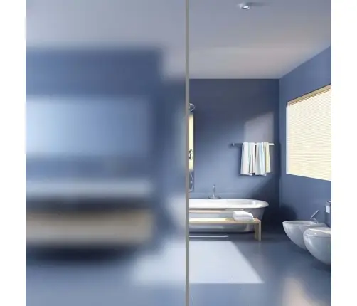 Aknakile, Jäätunud, Hall, 0,9 X 10 M, Pvc