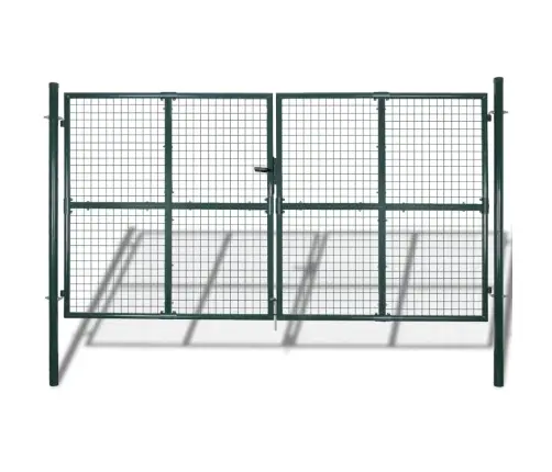 Dārza Sieta Vārti, Durvju Sienas Reste, 306X175 Cm Vidaxl