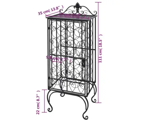 Stovas Vynui Skirtas 28 Buteliams, Metalinis