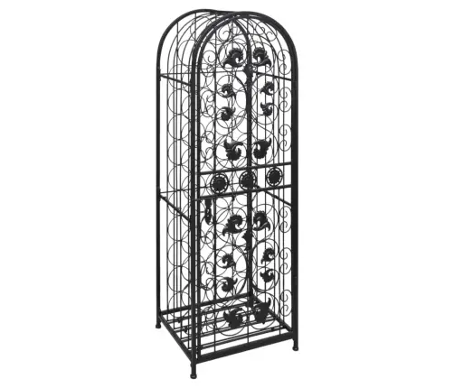 Vīna Pudeļu Plaukts, 45 Pudelei, Metāls   Vidaxl