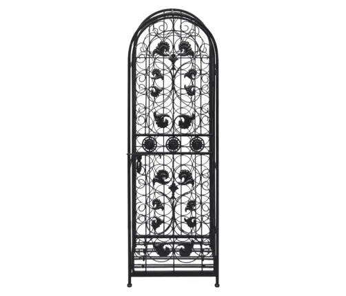 Vīna Pudeļu Plaukts, 45 Pudelei, Metāls   Vidaxl