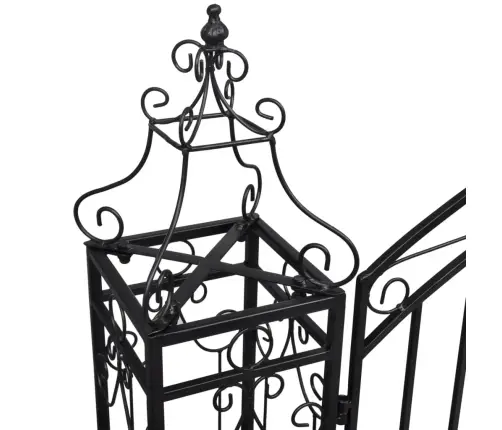 Ornamentidega Aiavärav Sepistatud Rauast 122 X 20,5 X 134 Cm