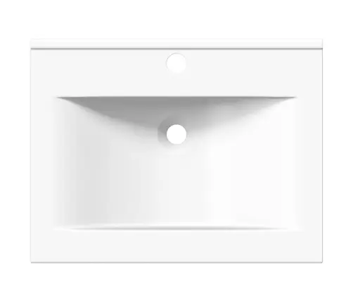 Keraamiline Valamu, Kandiline, Valge, Kraani Avaga, 60 X 46 Cm