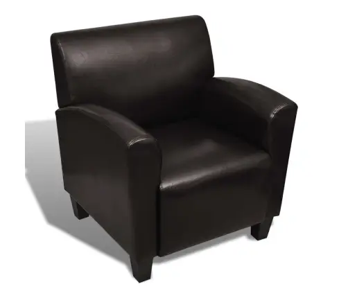 Atpūtas Krēsls, Tumši Brūna Mākslīgā Āda Vidaxl