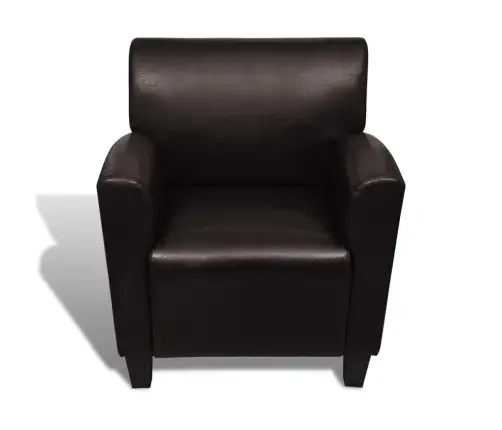 Atpūtas Krēsls, Tumši Brūna Mākslīgā Āda Vidaxl