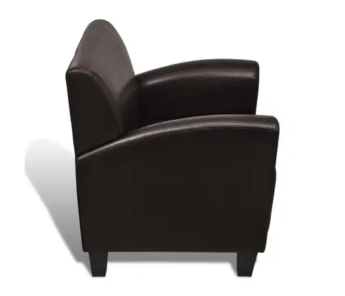 Atpūtas Krēsls, Tumši Brūna Mākslīgā Āda Vidaxl