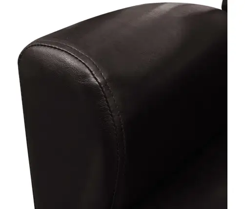 Atpūtas Krēsls, Tumši Brūna Mākslīgā Āda Vidaxl