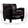 Atpūtas Krēsls, Tumši Brūna Mākslīgā Āda Vidaxl