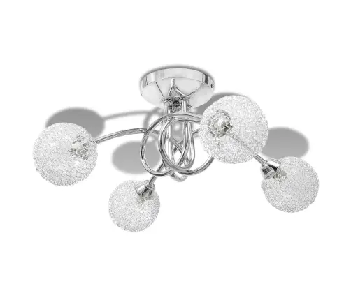 Lubų Šviestuvas Su Tinkliniais Gaubtais Keturioms G9 Lemputėms