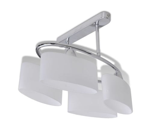 Griestu Lampa Ar 4 Ovālas Formas Stikla Kupoliem 4Xe14 Spuldžu Ligzdas