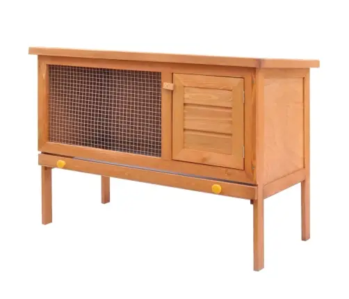 Trušu Un Citu Mazu Dzīvnieku Būris, Āra Māja, Koks, 1 Stāvs   Vidaxl