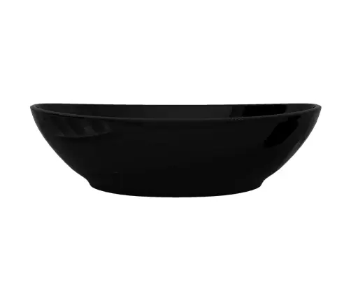 Luksuslik Keraamiline Kraanikauss Ovaalsekujuga Must 40 X 33 Cm