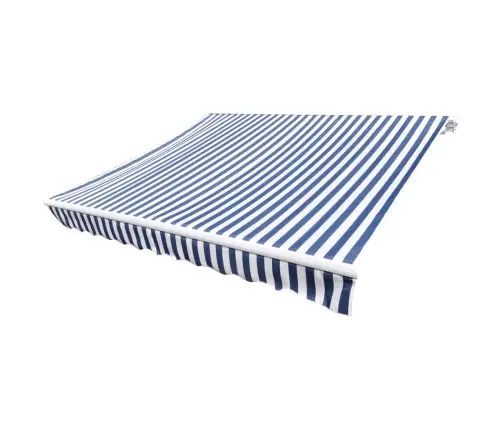 Markīzes Jumts, Zils Ar Baltu, 6 X 3 M, (Rāmis Nav Iekļauts) Vidaxl