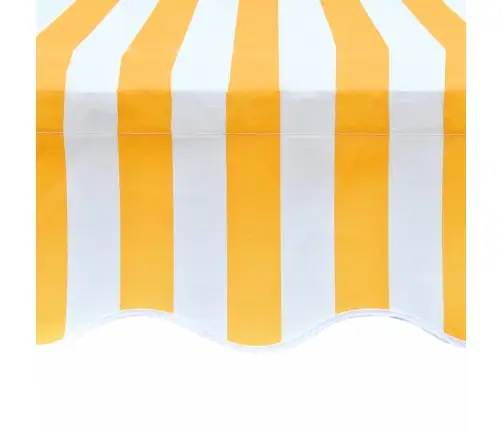 Markīzes Jumts, Saulespuķu Dzeltens, Balts, 3X2,5M, (Bez Rāmja) Vidaxl